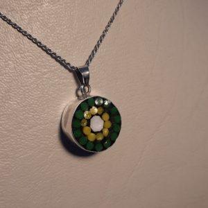 flower in filati mosaic